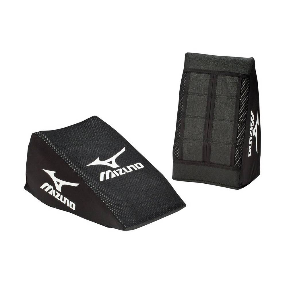 Mizuno Women's Catcher’s Knee Wedge (Large) Knee Pads Black (380188-NBM)